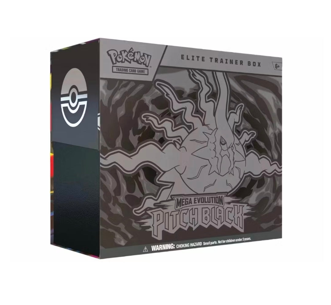 2026 Pokémon Mega Evolution
Pitch Black Elite Trainer Box