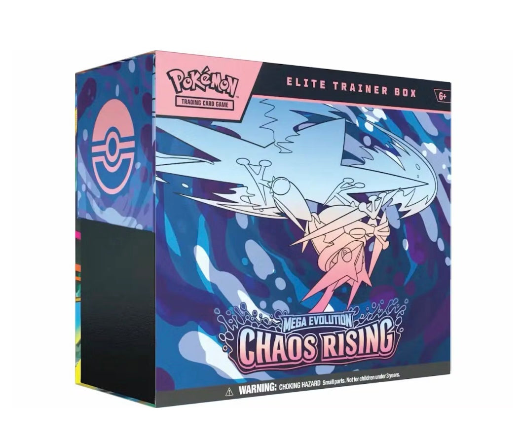2026 Pokémon Mega Evolution
Chaos Rising Elite Trainer Box