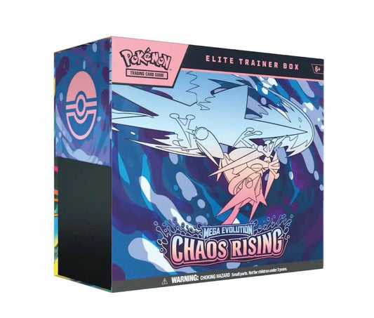 2026 Pokémon Mega Evolution
Chaos Rising Elite Trainer Box