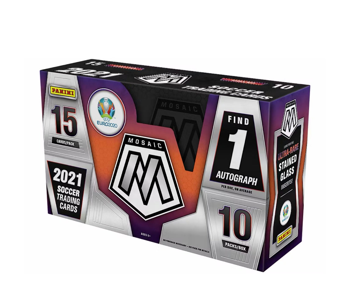 2020-21 Panini Mosaic UEFA Euro
Soccer Hobby Box