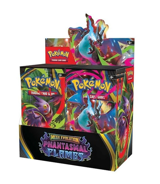 2025 Pokémon Mega Evolution
Phantasmal Flames Booster Box