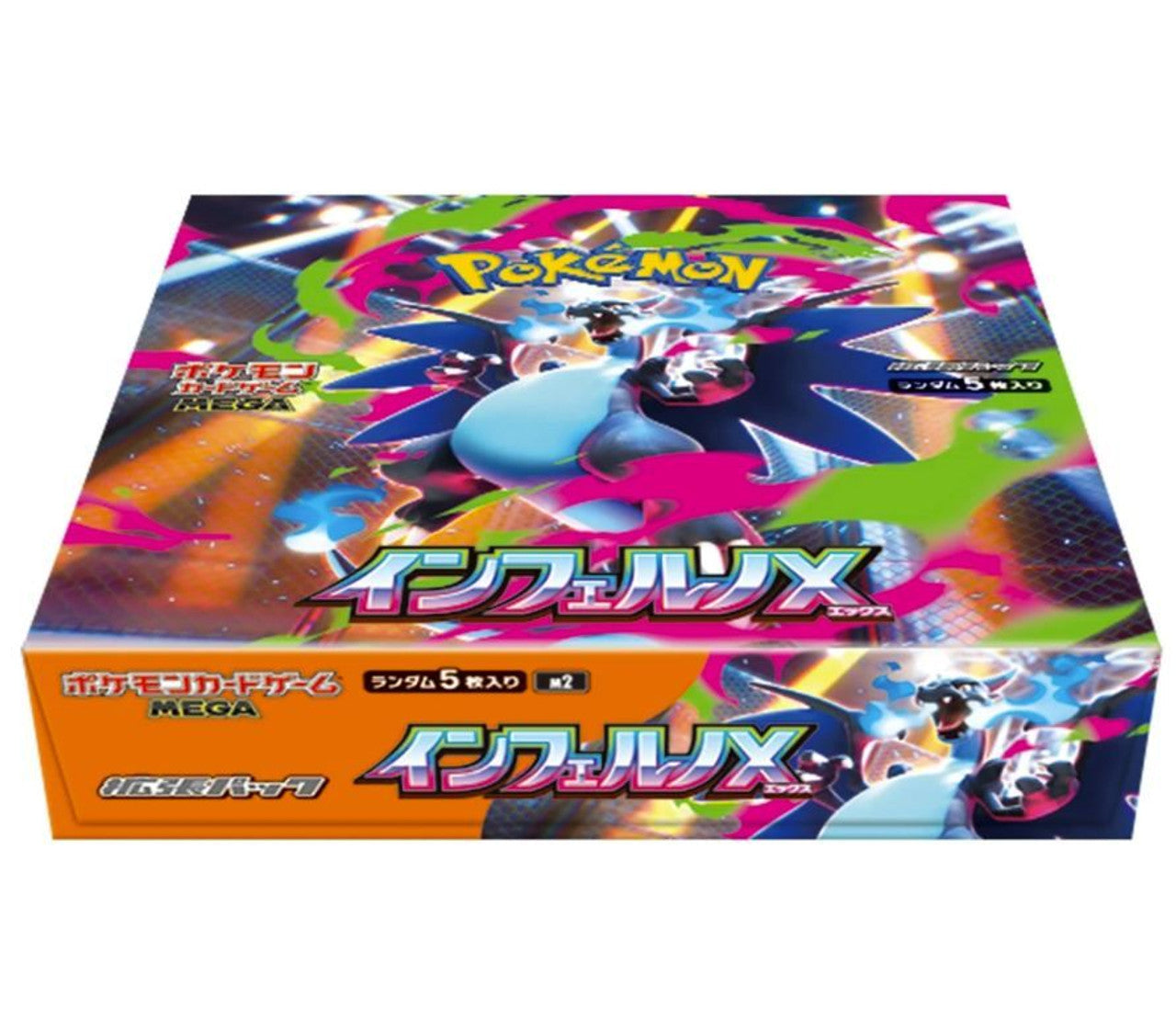 2025 Pokémon Mega Evolution
Inferno Ex Mega Charizard X M2 Booster Box (Japanese)