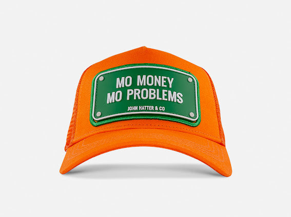 Mo Money Mo Problems Orange John Hatter Co Caps